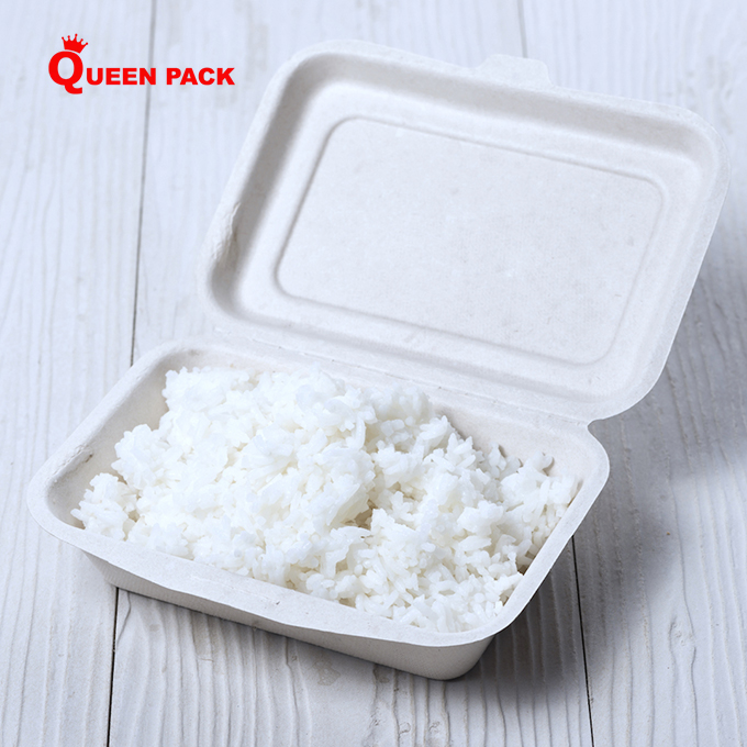 Hộp bã mía 600ml đựng cơm