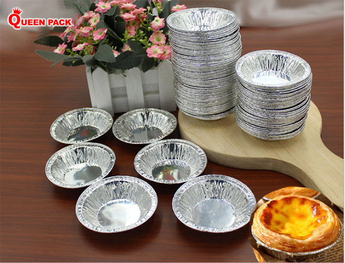 chén giấy bạc nướng bánh tart