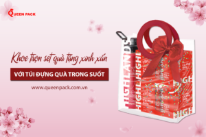 tui dung qua trong suot dung set qua cafe highlands